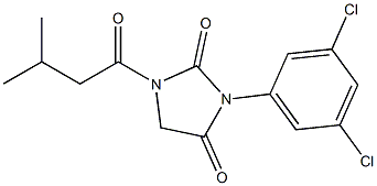 3-(3,5-Dichlorophenyl)-1-(3-methylbutyryl)-2,4-imidazolidinedione Structure