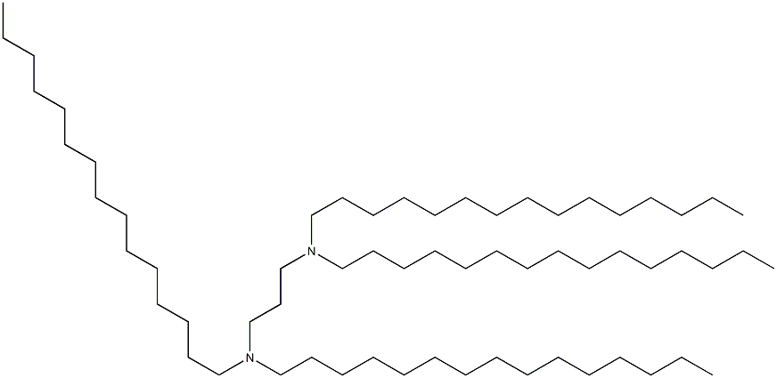 N,N,N',N'-Tetrapentadecyl-1,3-propanediamine Struktur