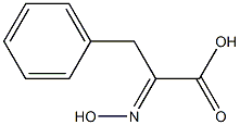 2-(ヒドロキシイミノ)-3-フェニルプロパン酸 化学構造式
