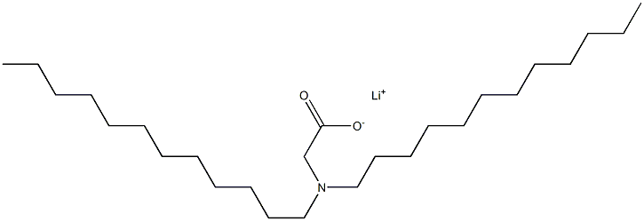 N,N-Didodecylaminoacetic acid lithium salt 结构式