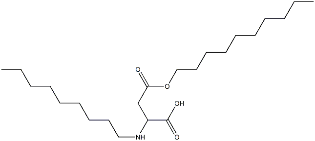 2-Nonylamino-3-(decyloxycarbonyl)propionic acid Structure