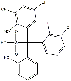 (2,3-Dichlorophenyl)(3,5-dichloro-2-hydroxyphenyl)(2-hydroxyphenyl)methanesulfonic acid