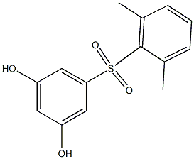 3,5-Dihydroxy-2',6'-dimethyl[sulfonylbisbenzene] 结构式