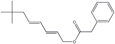 Phenylacetic acid 7,7-dimethyl-2,4-octadienyl ester