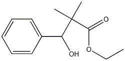 2,2-Dimethyl-3-hydroxy-3-phenylpropanoic acid ethyl ester,,结构式
