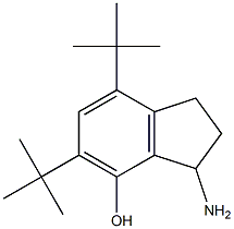 3-Amino-2,3-dihydro-5,7-di-tert-butyl-1H-inden-4-ol 结构式