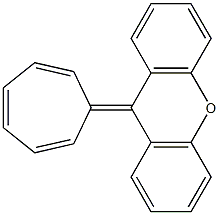 9-(2,4,6-Cycloheptatrien-1-ylidene)-9H-xanthene Structure