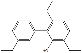 3,6-Diethyl-2-(3-ethylphenyl)phenol Struktur