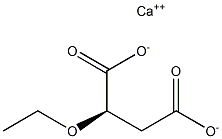 [R,(+)]-2-Ethoxysuccinic acid calcium salt Struktur