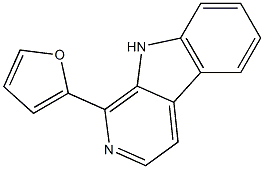 1-(2-Furyl)-9H-pyrido[3,4-b]indole 结构式