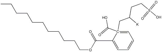 Phthalic acid 1-undecyl 2-(2-potassiosulfobutyl) ester Structure