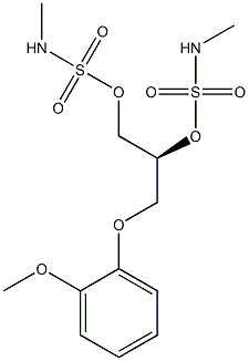 Bis(methylsulfamic acid)[S,(-)]-3-(2-methoxyphenoxy)-1,2-propanediyl ester Structure
