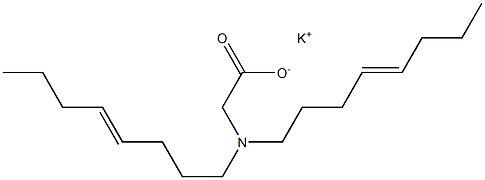 N,N-Di(4-octenyl)glycine potassium salt Structure