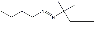 1-Butyl-2-(1,1,3,3-tetramethylbutyl)diazene,,结构式
