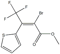 3-(2-Thienyl)-3-(trifluoromethyl)-2-bromopropenoic acid methyl ester,,结构式