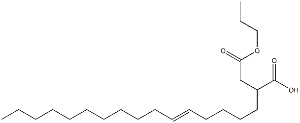 2-(5-Hexadecenyl)succinic acid 1-hydrogen 4-propyl ester Struktur