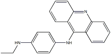 N-[4-(Ethylamino)phenyl]-9-acridinamine,,结构式