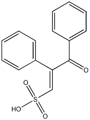 2-Phenylsulfo-3-phenyl-1-propen-3-one Struktur