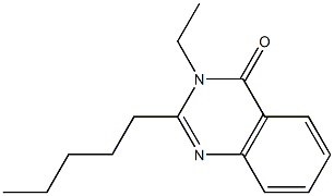 2-Pentyl-3-ethylquinazolin-4(3H)-one 结构式