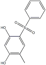 2,4-Dihydroxy-5-methyl[sulfonylbisbenzene] 结构式