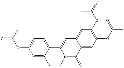 5,6-Dihydro-3,10,11-triacetoxy-8H-dibenzo[a,g]quinolizin-8-one