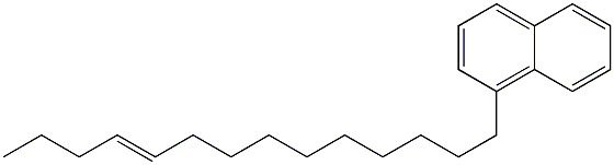 1-(10-テトラデセニル)ナフタレン 化学構造式