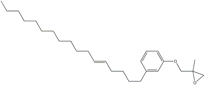 3-(5-Heptadecenyl)phenyl 2-methylglycidyl ether Structure