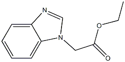 1H-Benzimidazole-1-acetic acid ethyl ester,,结构式