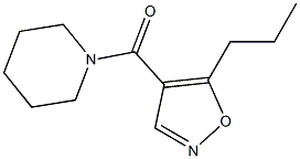4-(Piperidinocarbonyl)-5-propylisoxazole 结构式