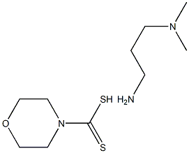 3-(Dimethylamino)propylamine 4-morpholinedithiocarboxylic acid,,结构式