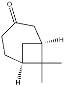 (1S,6S)-7,7-Dimethylbicyclo[4.1.1]octan-3-one Structure