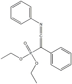 1-(Diethoxyphosphinyl)-1-phenyl-N-phenylketenimine,,结构式