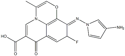 9-Fluoro-3-methyl-10-(3-aminopyrrolizino)-7-oxo-7H-pyrido[1,2,3-de]-1,4-benzoxazine-6-carboxylic acid|