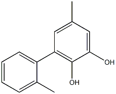 3-(2-Methylphenyl)-5-methylbenzene-1,2-diol Structure