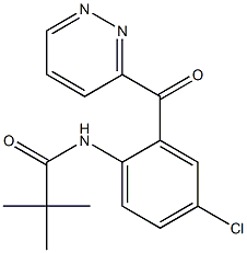 N-[4-Chloro-2-[(pyridazin-3-yl)carbonyl]phenyl]pivalamide Struktur