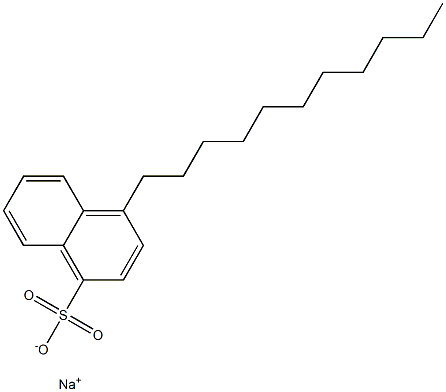 4-Undecyl-1-naphthalenesulfonic acid sodium salt 结构式