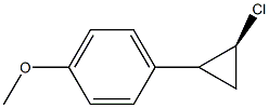 1-[(2S)-2-Chlorocyclopropyl]-4-methoxybenzene,,结构式