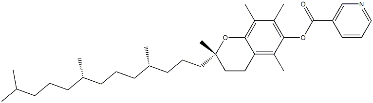 (2S)-3,4-Dihydro-2,5,7,8-tetramethyl-2-[(4S,8S)-4,8,12-trimethyltridecyl]-2H-1-benzopyran-6-ol nicotinate|