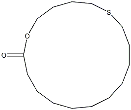 6-Thia-1-oxacyploheptadecan-17-one,,结构式