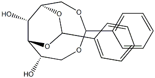 1-O,6-O:3-O,5-O-Dibenzylidene-D-glucitol,,结构式