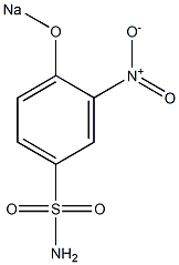 3-ニトロ-4-ソジオオキシベンゼンスルホンアミド 化学構造式