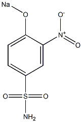 3-Nitro-4-sodiooxybenzenesulfonamide 结构式