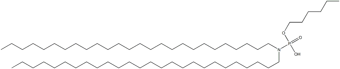 N,N-Dihexacosylamidophosphoric acid hydrogen hexyl ester Structure