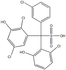  (3-Chlorophenyl)(2-chloro-6-hydroxyphenyl)(2,5-dichloro-3-hydroxyphenyl)methanesulfonic acid