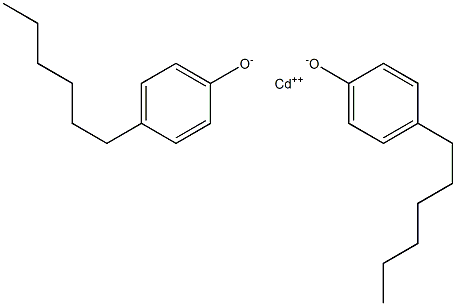 Cadmium bis(4-hexylphenolate) 结构式