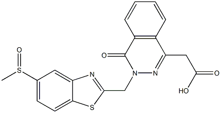 3-[(5-Methylsulfinyl-2-benzothiazolyl)methyl]-3,4-dihydro-4-oxophthalazine-1-acetic acid