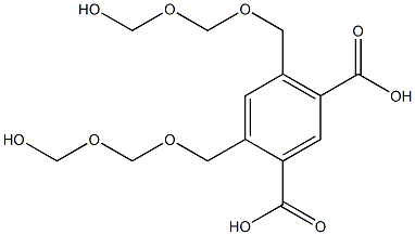 4,6-Bis(5-hydroxy-2,4-dioxapentan-1-yl)isophthalic acid Structure