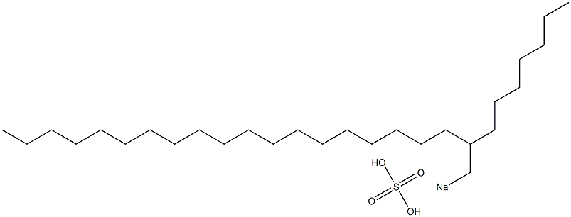 Sulfuric acid 2-heptylhenicosyl=sodium salt Structure