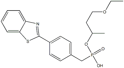 4-(2-Benzothiazolyl)phenylmethylphosphonic acid 2-ethoxyethylethyl ester Struktur