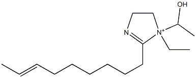 1-Ethyl-1-(1-hydroxyethyl)-2-(7-nonenyl)-2-imidazoline-1-ium Struktur